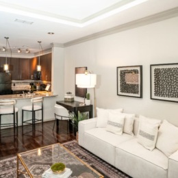 Your new home is waiting living room with couch and chairs