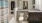 a bathroom with a shower and toilet